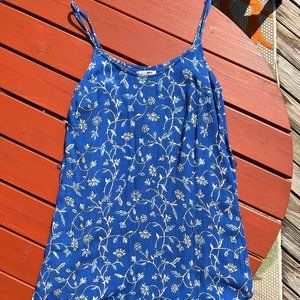Amuse Society Blue Floral Mini Dress XS